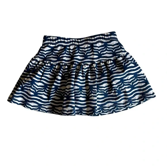 Vineyard Vines | Little Girl Blue & White Stripe Wavy Skirt Size 3T - Picture 5 of 5